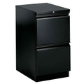 Hon Brigade 2-Drawer Mobile Pedestal, 28"H X 15"W X 22 7/8"D, Black