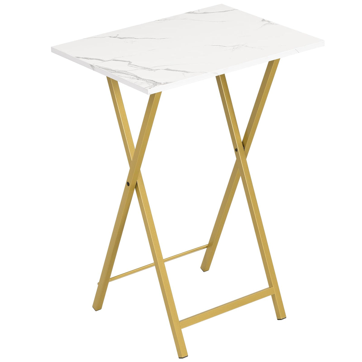 HOOBRO TV Tray, Folding TV Table, Stable Snack Table for Small Space, Portable Sofa Side Table, Easy Assembly and Storage, Ideal