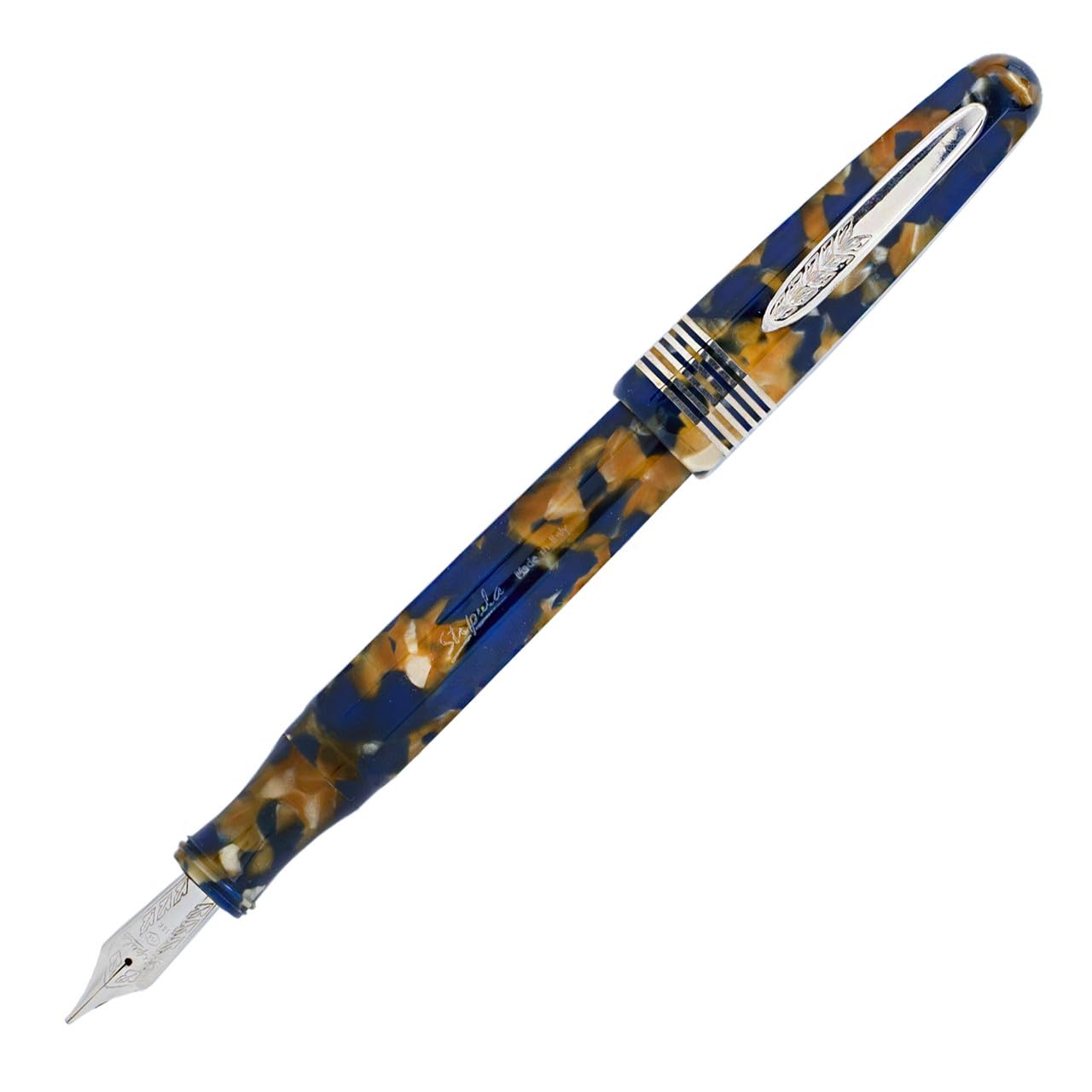 Stipula Etruria Faceted Limited Edition 88 Fountain Pen (Champagne) - 18K 0.9 Mm Nib