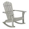 Safavieh Pat7042A Outdoor Collection Brizio Teak Rocking Adirondack Chair