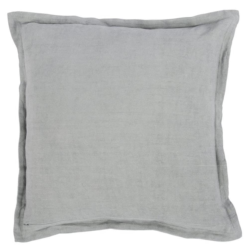 Kosas Home Amy 22X22 Square Transitional Linen Fabric Throw Pillow In Gray
