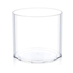 Flower Clear Plastic Vase Centerpiece for Home, Wedding Party, Clear Cylinder Wide Vase for Flowers, Decorative Wide Mouth Vase 