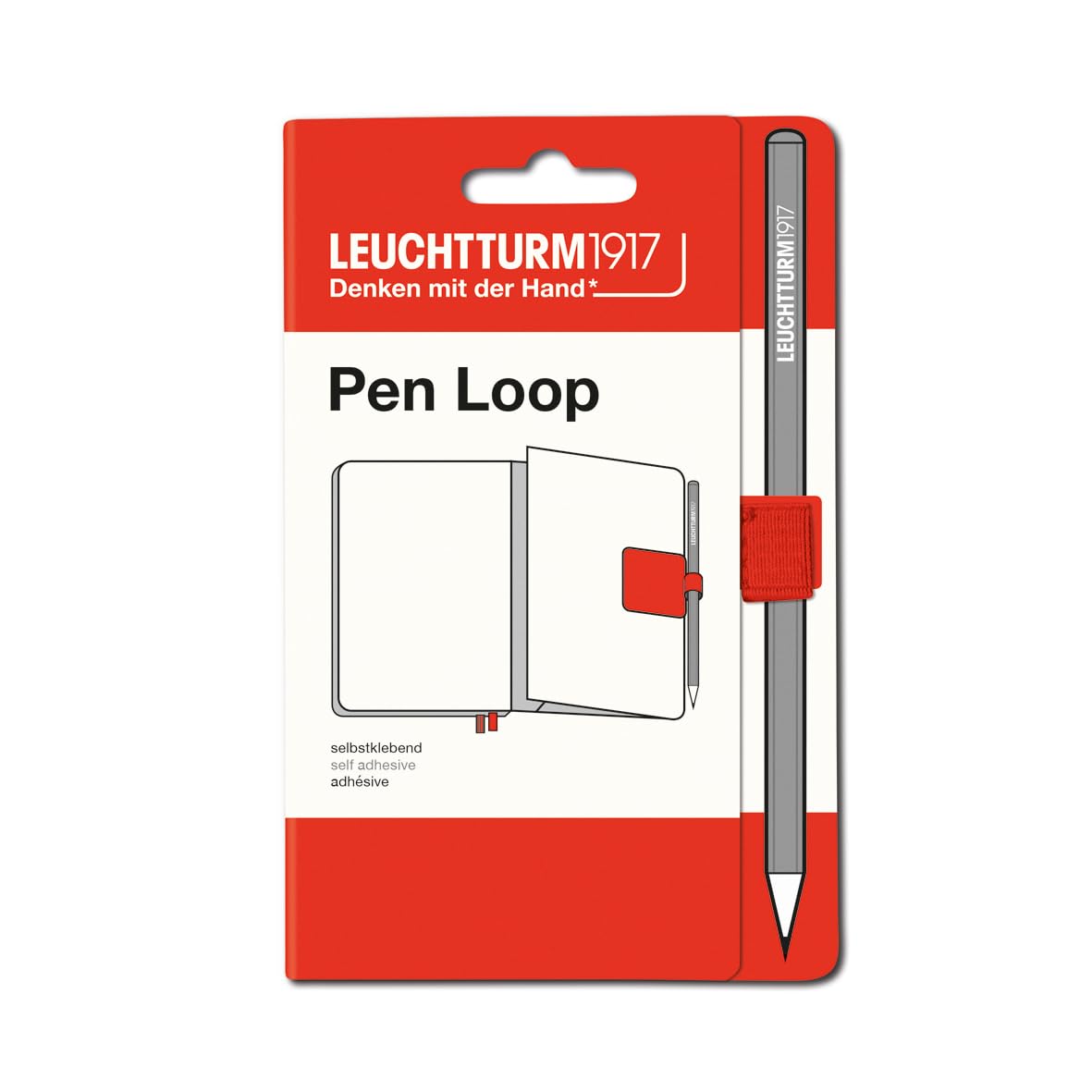 Leuchtturm1917 Self Adhesive Pen Loop Elastic Pen Holder (Lobster)