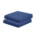 Bps 24X24 Inch Outdoor Deep Seat Cushions - Water Resistant With Adjustable Straps & Handles For Patio, Deck, Or Garden, Navy Bl
