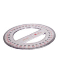 Utoolmart Portable Circular 10Cm Plastic 360 Degree Protractor For School Office Supplies 1Pcs