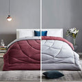 Rajasthan Crafts Soft Microfibre Comforter Single Bed Dohar Blanket Lightweight Reversible Quilt Razai Duvet All Weather, 200 GS