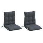 Vidaxl Lowback Chair Cushions 2 Pcs Anthracite Oxford Fabric