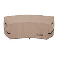 Ultcover Patio Curved Sofa Cover Waterproof For 2-3 Seater Outdoor Sectional Furniture Couch 94'(Back Arc Length) / 60'(Front
