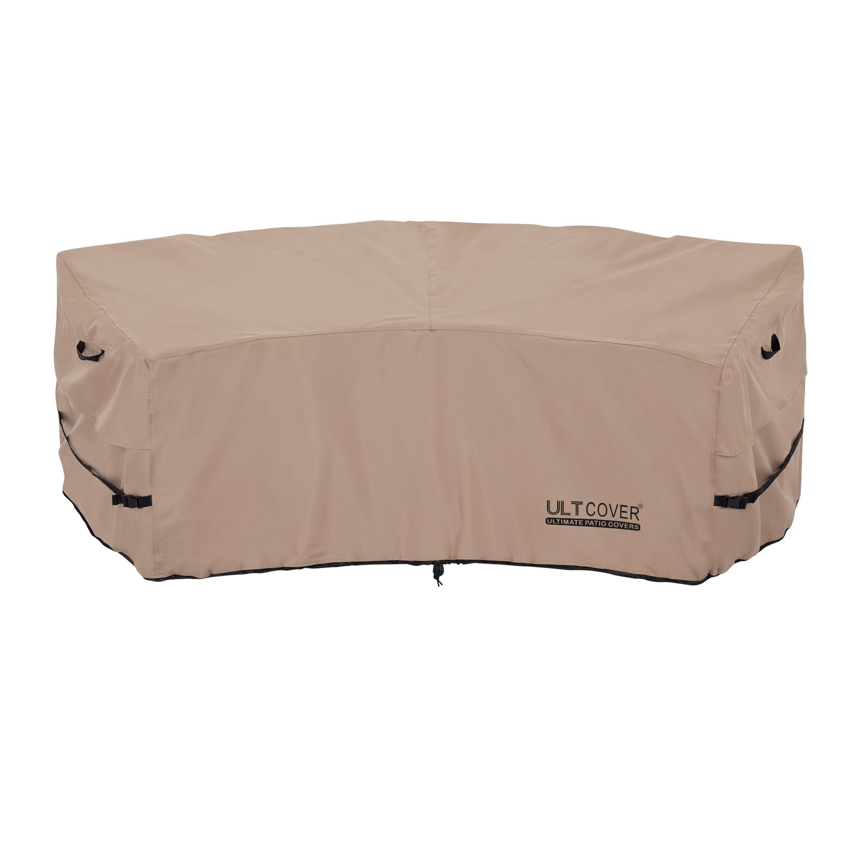 Ultcover Patio Curved Sofa Cover Waterproof For 2-3 Seater Outdoor Sectional Furniture Couch 94'(Back Arc Length) / 60'(Front