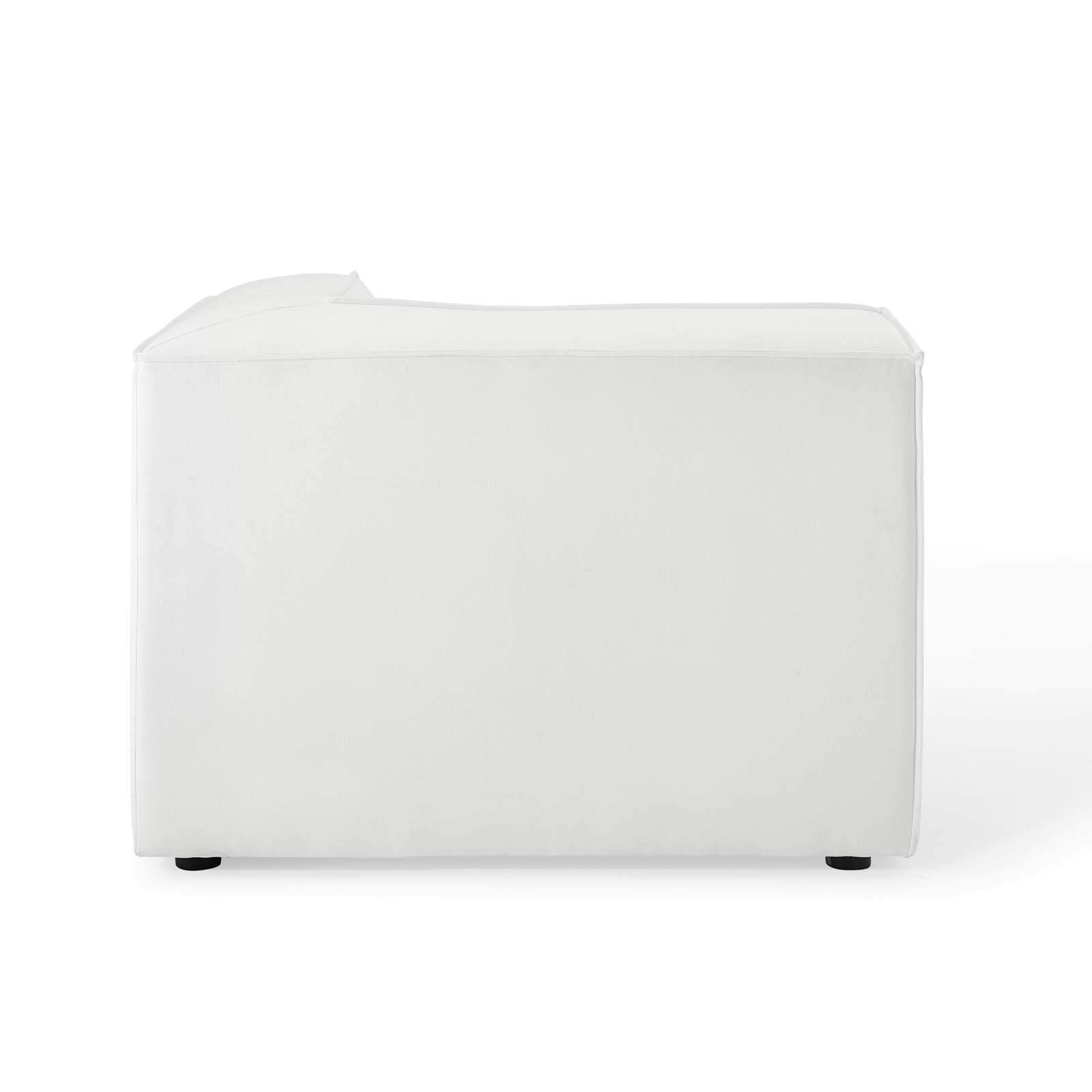 Modway Restore Upholstered Fabric Sectional Sofa, Corner Chair, White