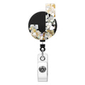 Soleebee 1 Pack Retractable Badge Reel, 24' Retractable Badge Holder With 360 Swivel Alligator Clip Letter Id Name Badge Clip F