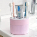 TAMQUSAK Toothbrush Holders for Bathroom Stand  5 Compartments Toothpaste Brush Holder, Home& Garden Toothpaste Toothbrush Hold