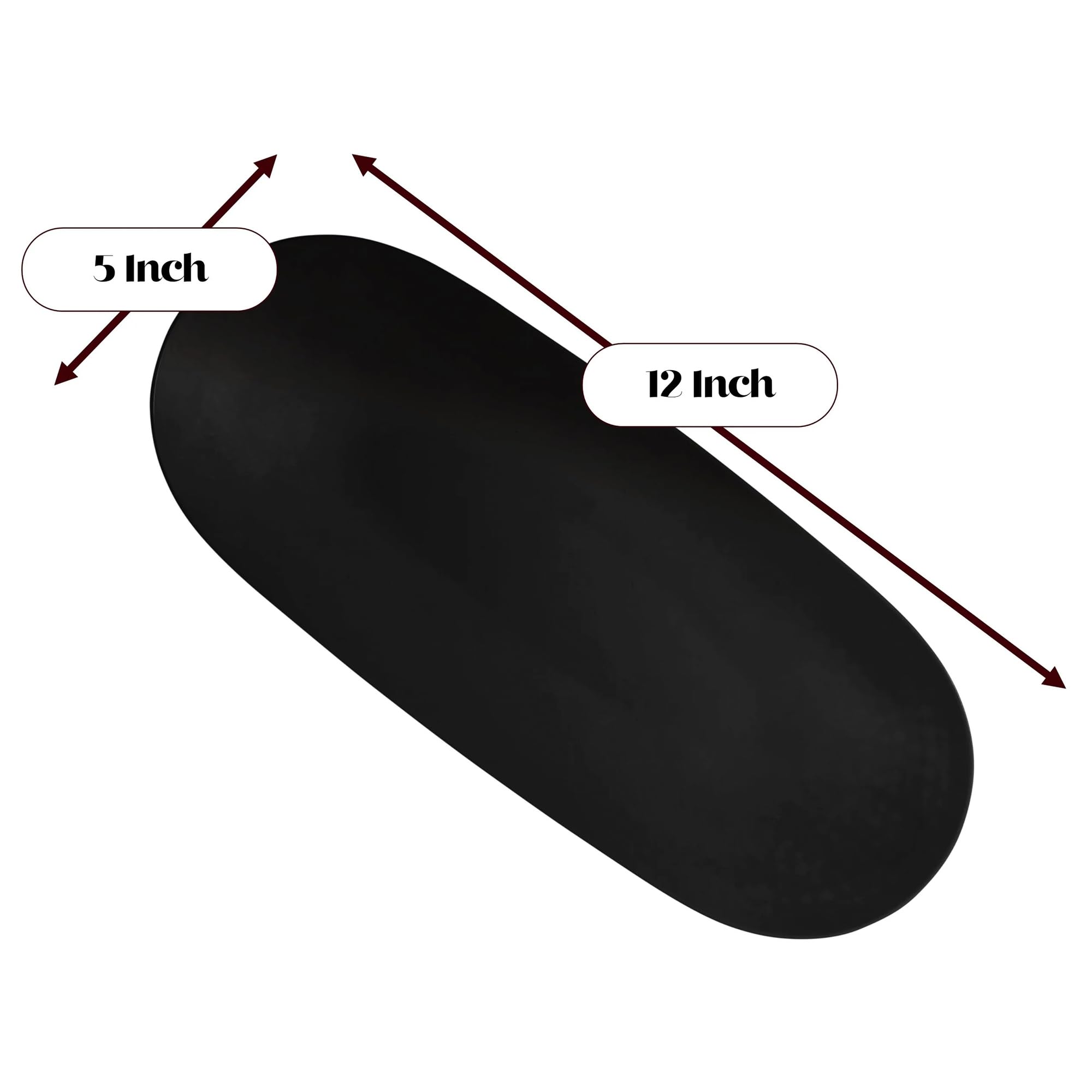 Decorline Elegant Black Small Pebbled Long Oval Bowls (Pack Of 25) - Premium Quality & Versatile - Stunning Centerpiece & Servin