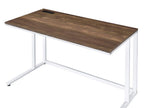 Acme Tyrese Wooden Rectangle Top Writing Desk With Usb Port In Walnut And White