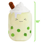 Athoinsu Light Up Matcha Milk Tea Plush Pillow 10' Kawaii Stuffed Bubble Animal Toy With Led Lights Birthday Christmas Holiday