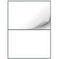 Shop4Mailers 2-Up White Permanent Self Adhesive Shipping Labels 5     X 8 1/2    Easy Peel Stickers For Laser & Inkjet Printers
