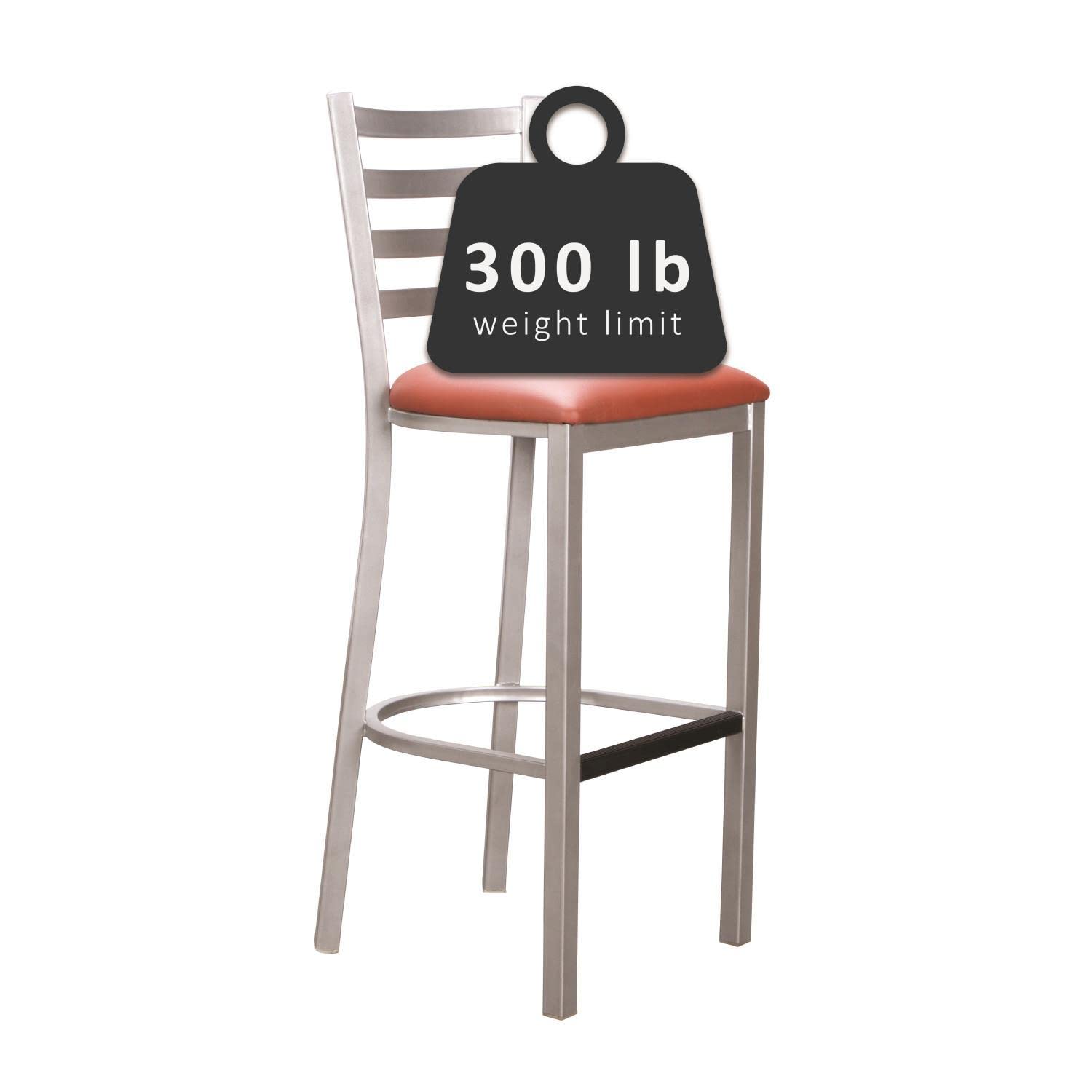 Baxter Metal Barstool Silver Set Of 2