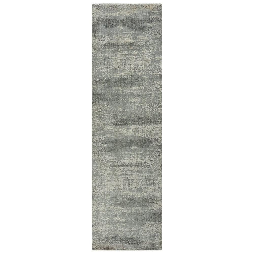 Rizzy Home Alora Decor Radiant 2'6" X 8' Abstract Gray/Ivory Hybrid Area Rug