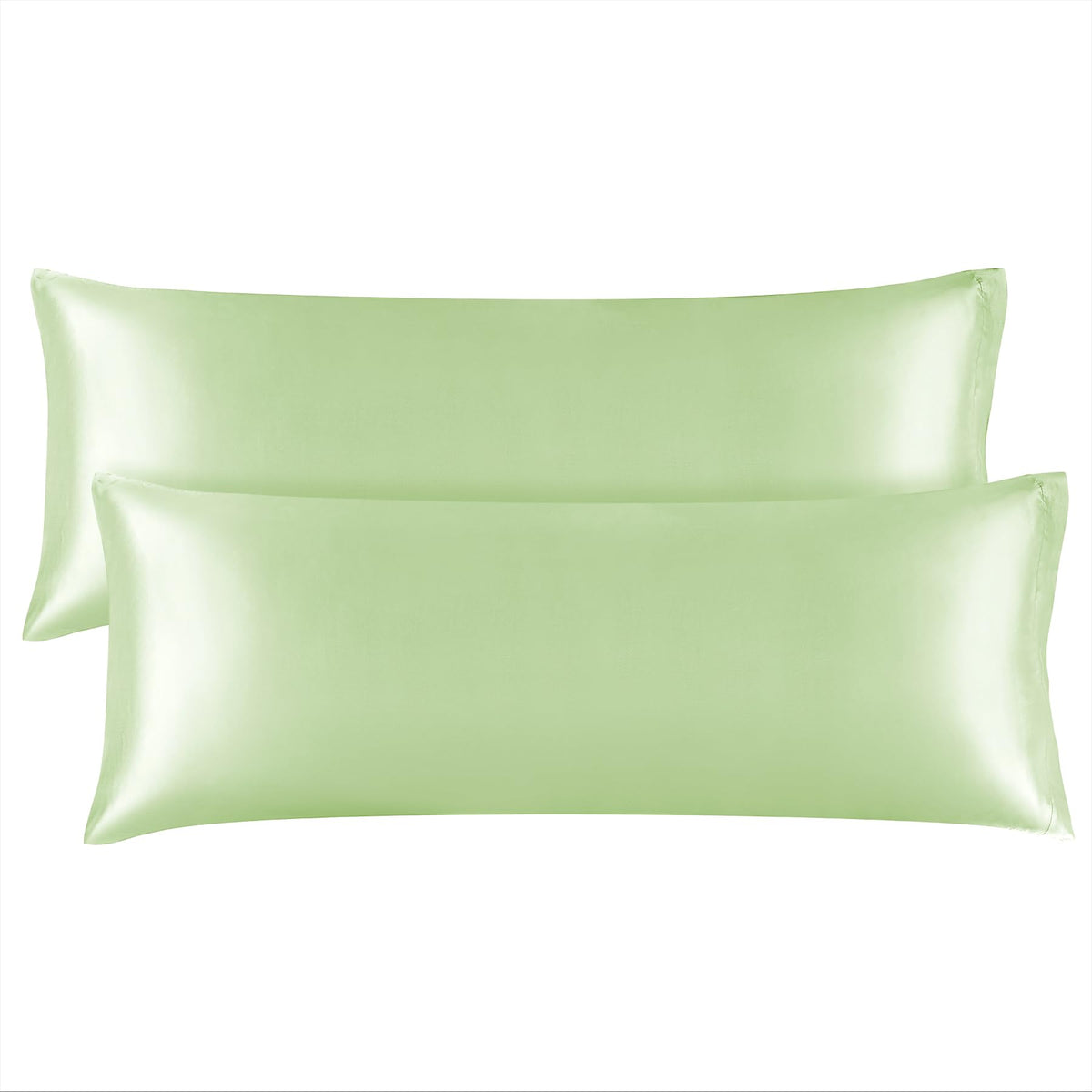 Bedelite Body Pillow Cover Satin Pillowcase For Hair And Skin, Super Soft And Cooling Body Pillow Pillowcase 2 Pack, Breathable