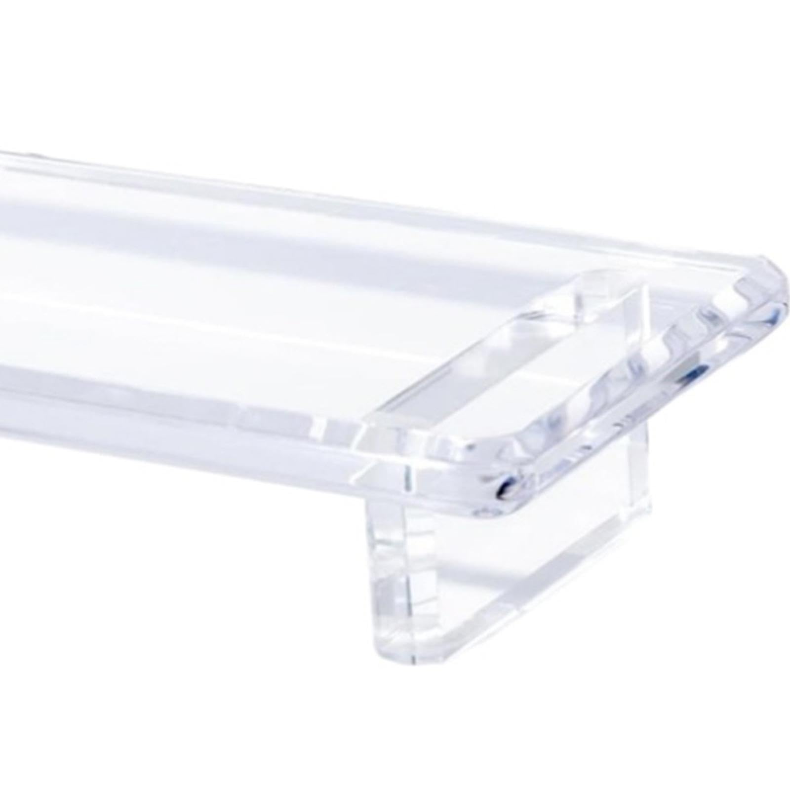 Merishopp Bathroom Counter Tray Acrylic Clear Bathroom Storage Tray For Kitchen Vanity
