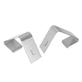 Quartet Flexible Metal Cubicle Hangers, for 1.5 to 2.5 Thick Partition Walls, Silver, 2/Set
