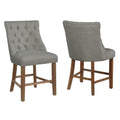 Best Quality Furniture D45-Chc2 Counter Height Chairs, Gray