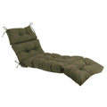 Qilloway Indoor/Outdoor Chaise Lounge Cushion,Spring/Summer Seasonal Replacement Cushions. (Sage/Army Green)