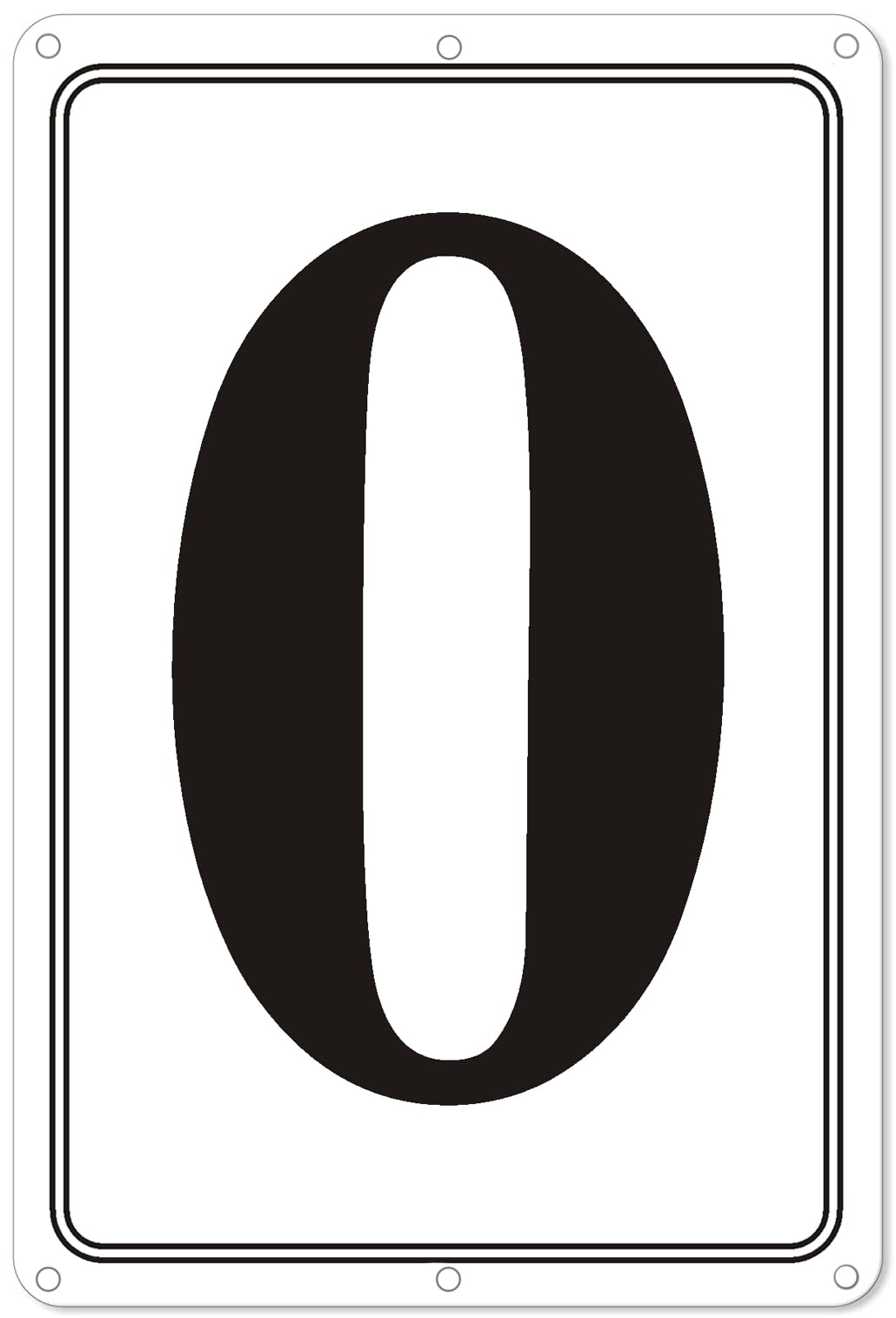 Premium Aluminum Number Signs 22-12' X 8' Numbered Signs For Parking Lots And Outdoor Use, Metal Number Sign 0-99, Long Lastin