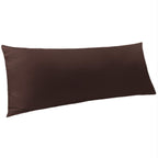 Ntbay Body Pillowcase - Brushed Microfiber 20X54 Pillowcase - Soft, Wrinkle-Free, Fade-Resistant, Stain-Resistant, Dark Brown Bo
