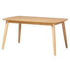 Baxton Studio Flora Wooden Dining Table, 35.4-inch D x 59.1-inch W, Natural Oak (234-13283-HIT)