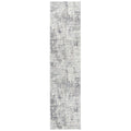 Alora Decor Glamour 2'7" X 9'6" Cream/Gray/Rust/Blue Power-Loomed Area Rug