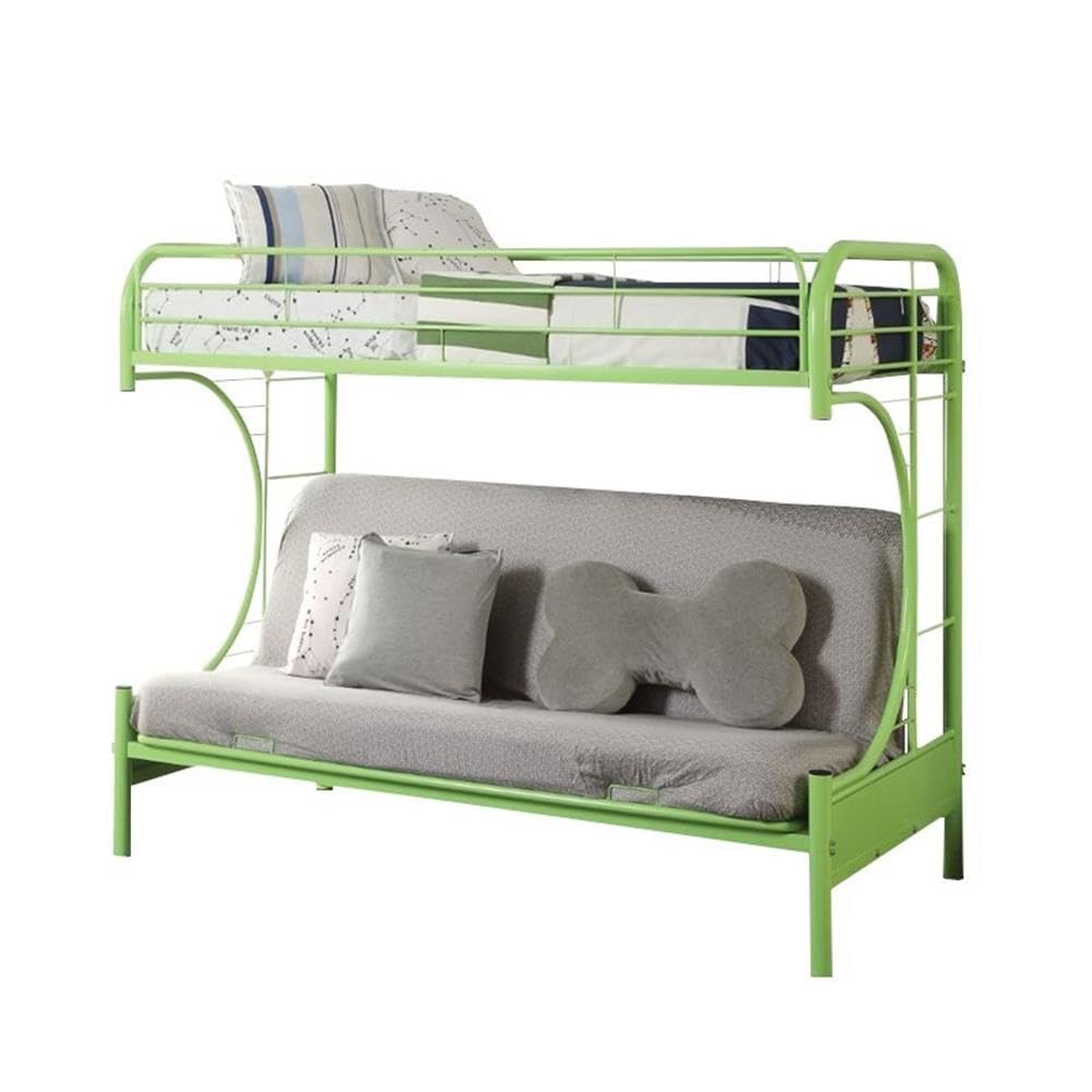 Acme Furniture Eclipse Twin Over Full Futon Bunk Bed In Green