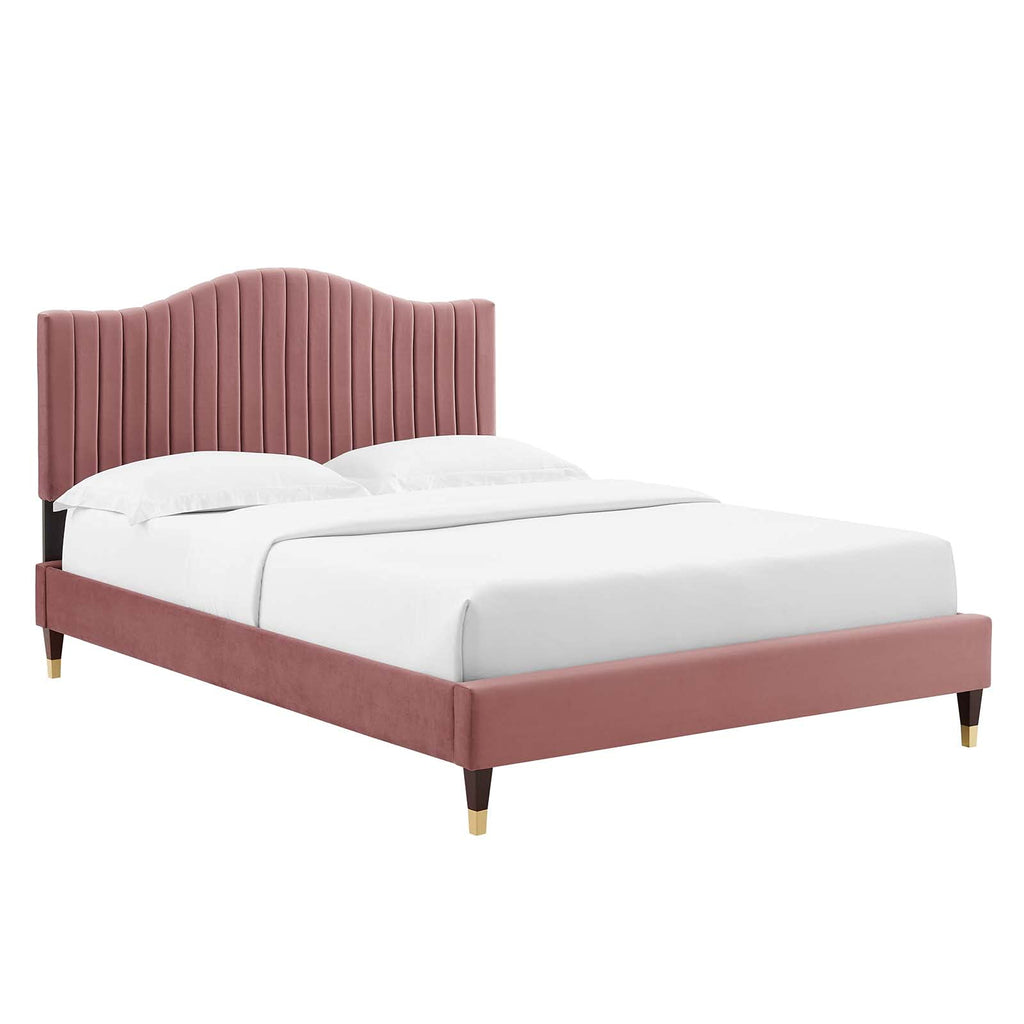 Modway Juniper Platform, King, Dusty Rose
