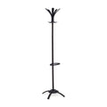 Alba Coat Stand/Stand Alone Rack, Ten Knobs, Metal/Plastic, Black