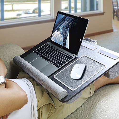 Huanuo Lap Desk - Fits Up To 17 Inches Laptop Desk, Built In Wrist Pad For Notebook, Macbook, Tablet, Lap Laptop Desk With Table