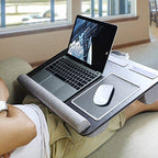 Huanuo Lap Desk - Fits Up To 17 Inches Laptop Desk, Built In Wrist Pad For Notebook, Macbook, Tablet, Lap Laptop Desk With Table