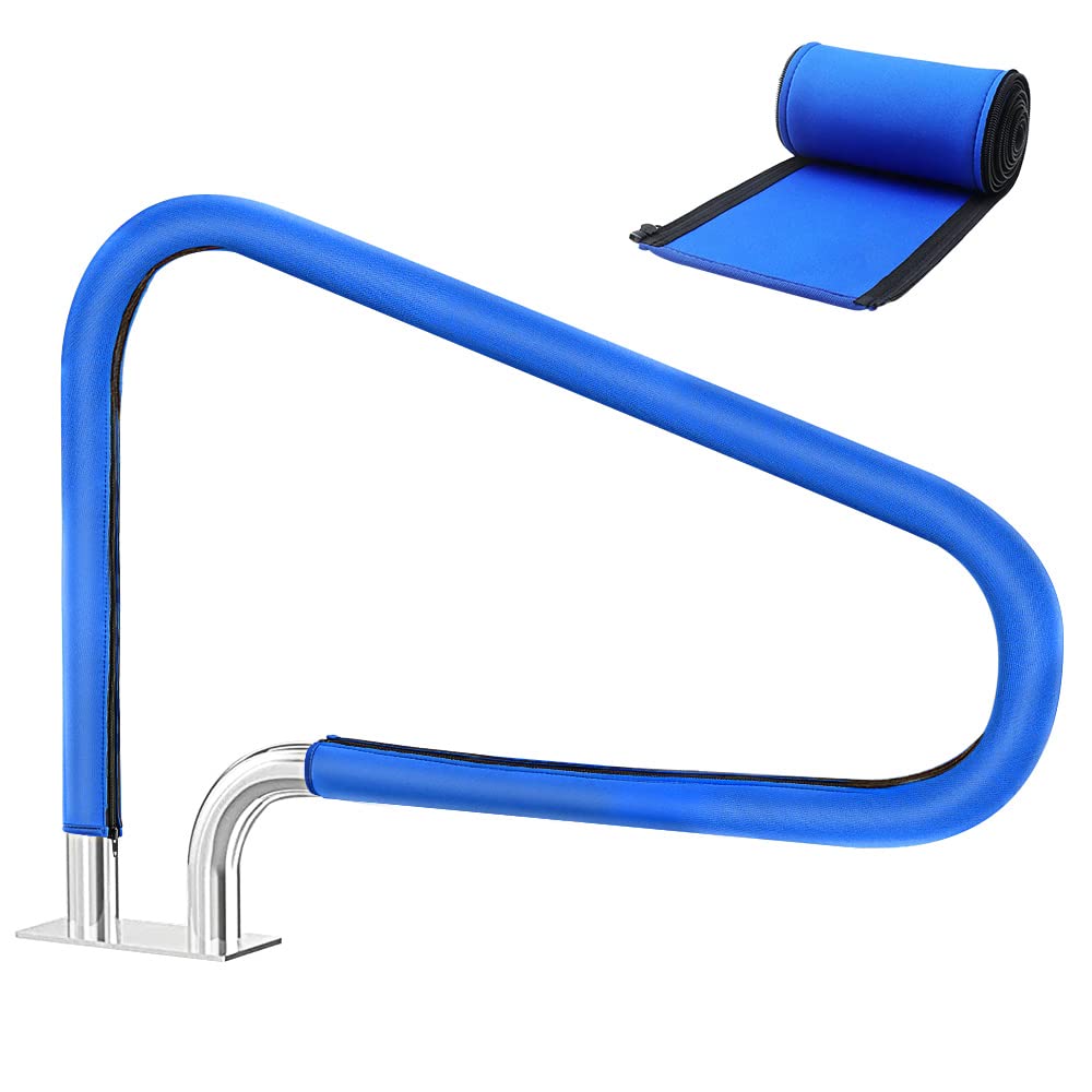 Pool Handrail Cover, 7 Feet Swimming Pool Hand Railing Covers With Zipper Slip Resistant Anti-Scald Safety Rail Grip Handles Sle