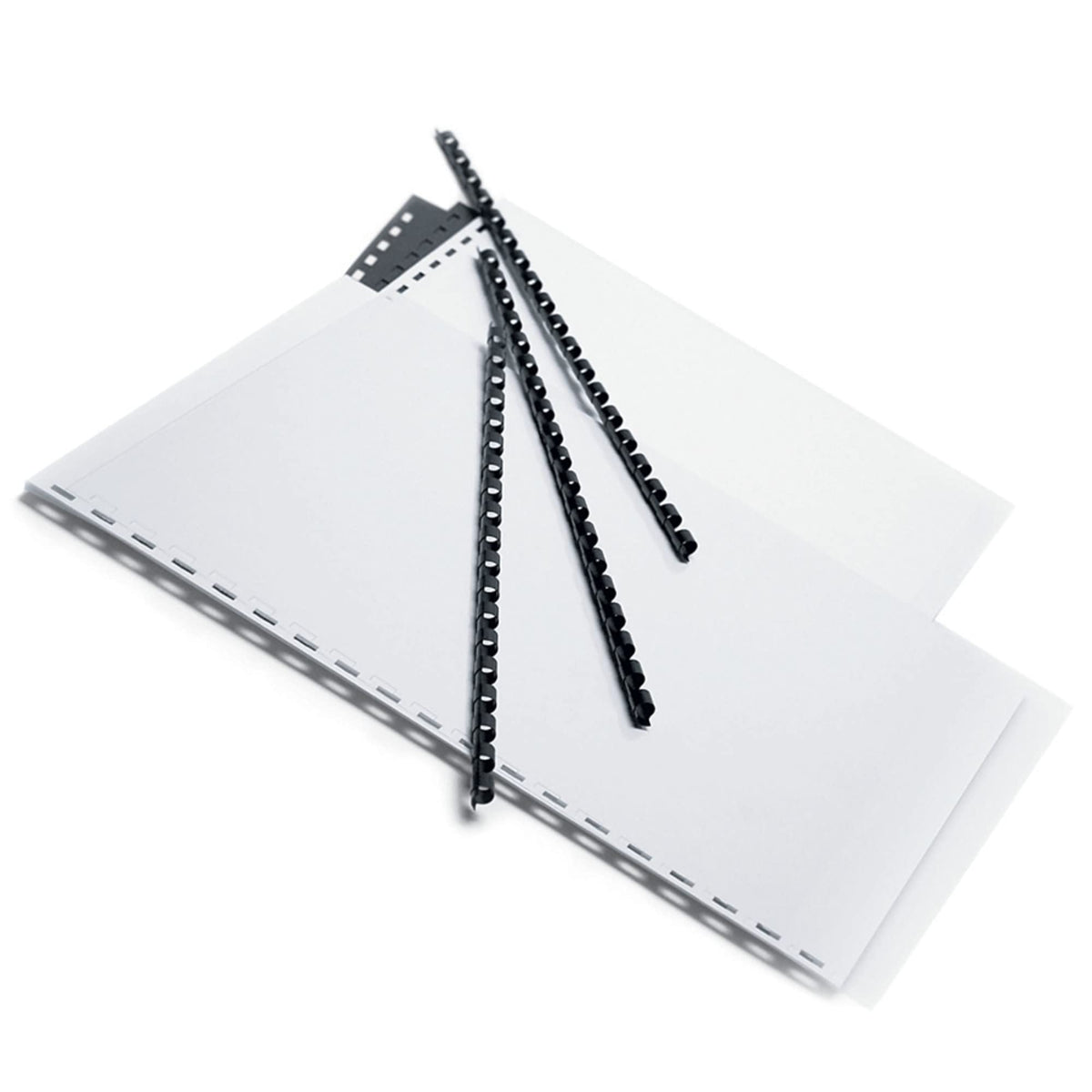 Office Depot Brand 1/4' Binding Combs, 20-Sheet Capacity, Black, Pack Of 25