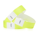 Wristco Neon Yellow Tyvek Wristbands For Events - 500 Count - Tamper-Proof Design & Fluorescent Color Prevent Reuse - Premium-Gr