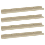 NusGear Wall Shelves 4 pcs Sonoma Oak 23.6"x3.5"x1.2"