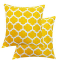 Pinkparrot Cotton Single Colour Printed Throw Pillow Covers/Cushion Covers (16X16 Inches)  Set Of 2 Pcs Code0137