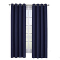 Royal Tradition Ava 108-Inch Wide-by-84-Inch Long, Set of 2, Triple Weave-Blackout Curtains with Tie Backs, Navy