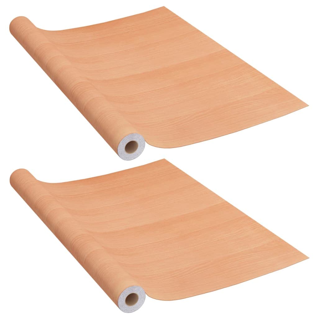 vidaXL Self-Adhesive PVC Furniture Film Japanese Oak- Upgrade Any Room with Distinctive Wood-Look Grains, Ideal for Doors, Windows, Wall and Furniture