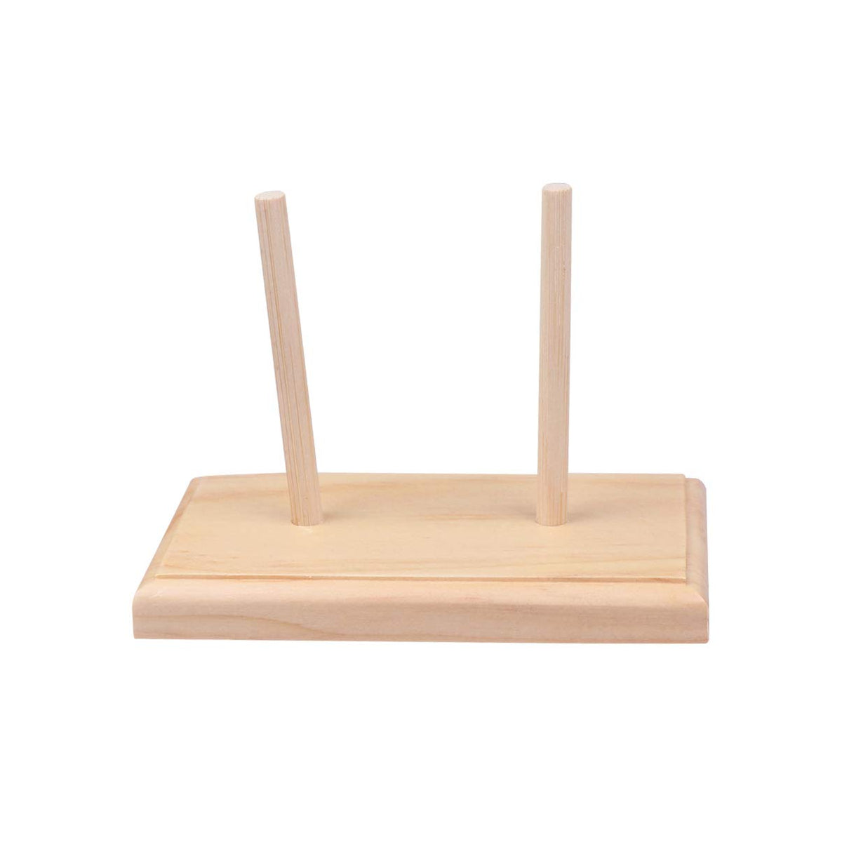 Exceart Wooden Thread Spool Rack Sewing Wire Spool Stand Holder Beading Line Storage Holder Embroidery Thread Container for Stor