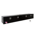 Buyers Products 1702960 Black Steel Topsider Truck Box With T-Handle Latch, 16 x 13 x 96 Inch Truck Tool Box For Storage And Org