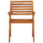 vidaXL 8X Solid Acacia Wood Patio Chairs Garden Outdoor Balcony Backyard Terrace Dining Dinner Lounge Seating Home Furniture Wooden