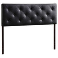 Baxton Studio Baltimore Modern and Contemporary King Black Faux Leather Upholstered Headboard