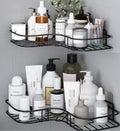 RedKart (Pack of 2 SelfAdhesive Shelf/Storage Organizer for Bathroom and Kitchen Corner Wall Mounted Rack Shelf Bathroom Access