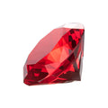 Longwin 100Mm(3.9') Crystal Diamond Paperweight Nail Dispaly Prop Wedding Favor Christmas Centerpieces Home Decor (Red)