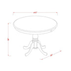 East West Furniture Trqu3-Blk-W 3 Pc Counter Height Pub Set-Pub Table And 2 Bar Stools With Backs